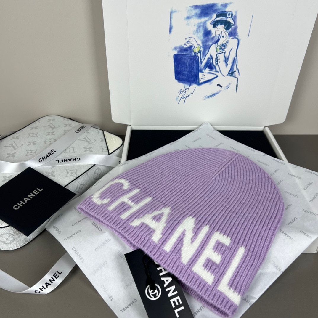 。认准品质哦，精巯羊毛系列Chanel官网品质香奈儿秋冬网红时尚博主推荐款毛线帽，小红书爆款，手感超柔软