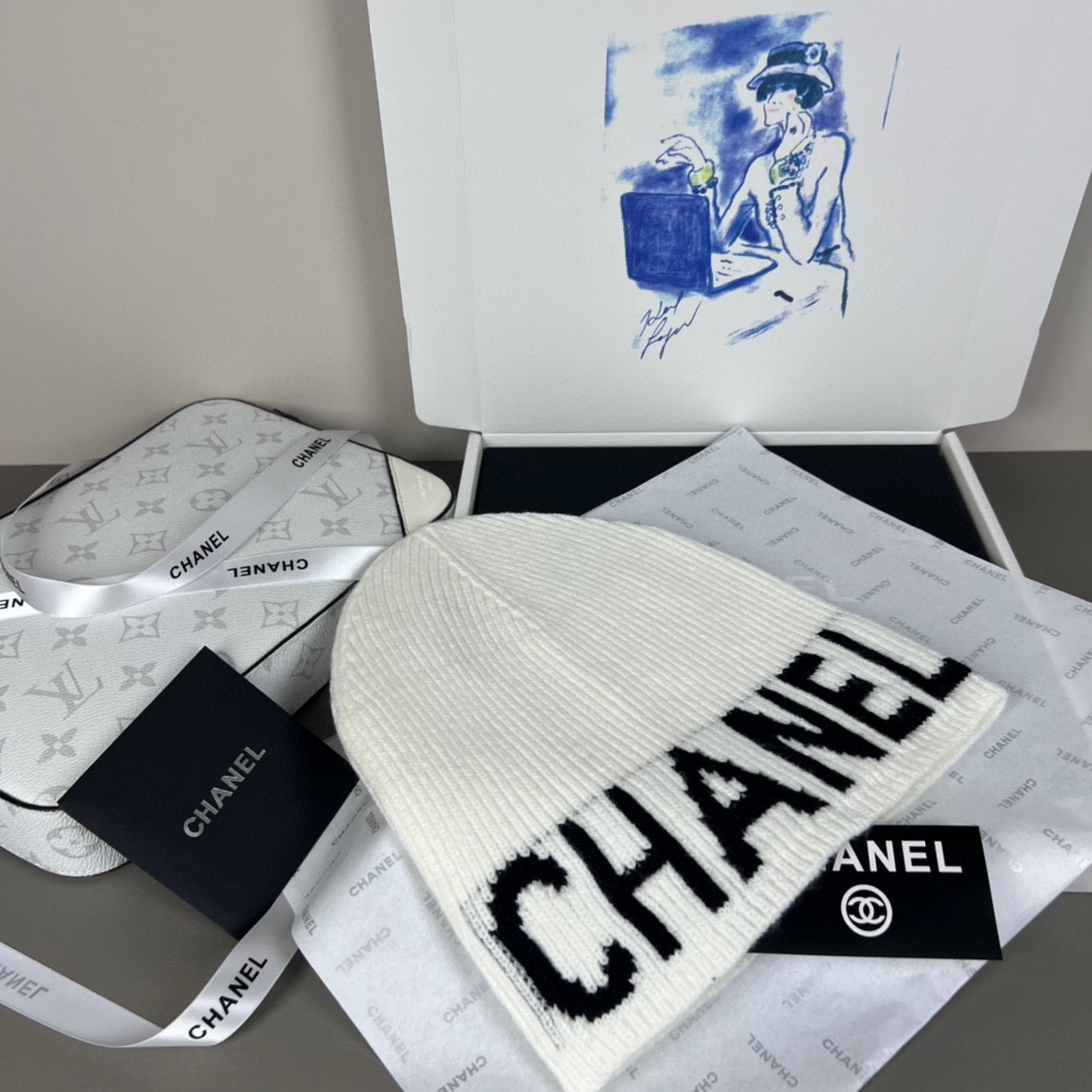 。认准品质哦，精巯羊毛系列Chanel官网品质香奈儿秋冬网红时尚博主推荐款毛线帽，小红书爆款，手感超柔软