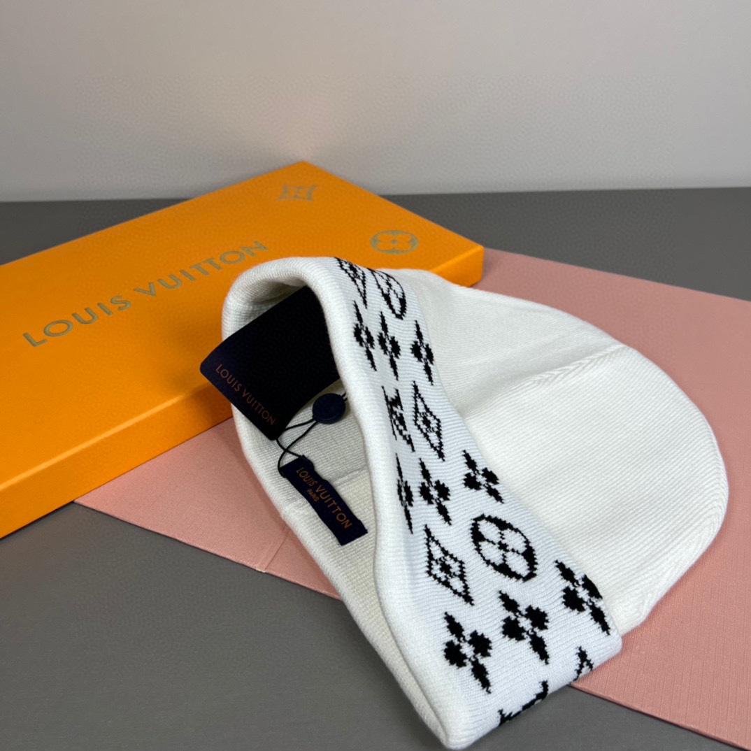 配防尘袋〈对版高品质，认准咯〉路易威登LOUIS VUITTON🎩官方热卖爆款，羊毛针织毛线帽，时尚好品