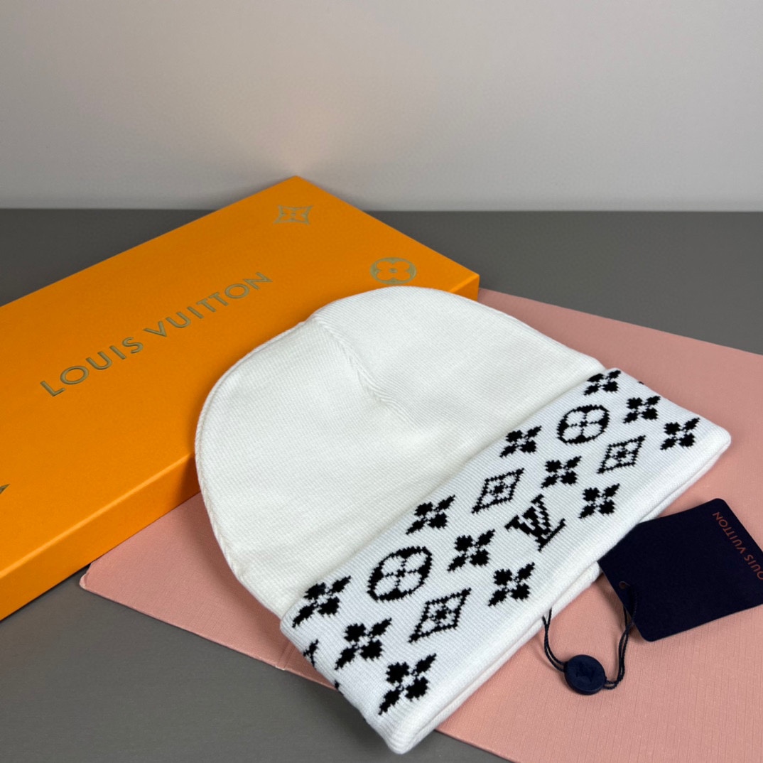 配防尘袋〈对版高品质，认准咯〉路易威登LOUIS VUITTON🎩官方热卖爆款，羊毛针织毛线帽，时尚好品