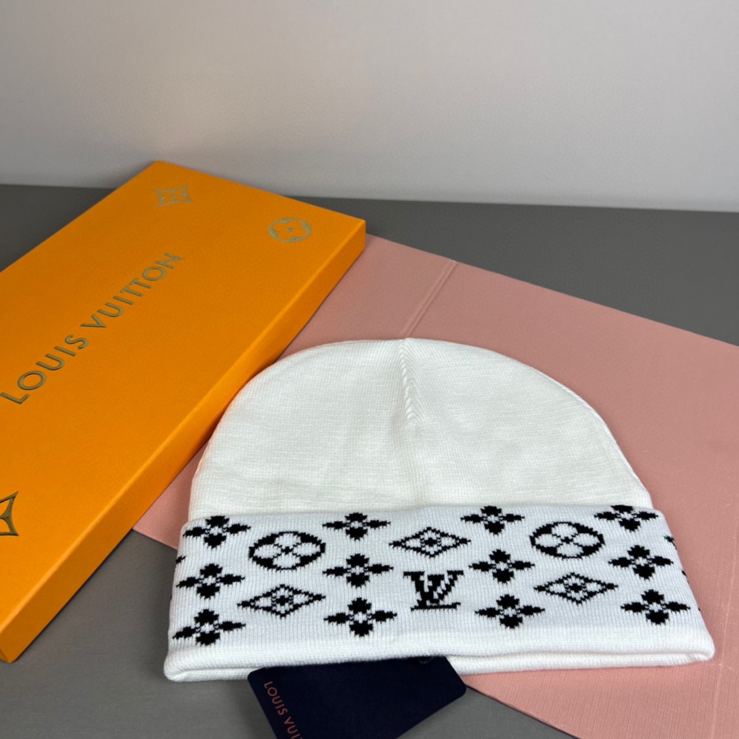 配防尘袋〈对版高品质，认准咯〉路易威登LOUIS VUITTON🎩官方热卖爆款，羊毛针织毛线帽，时尚好品