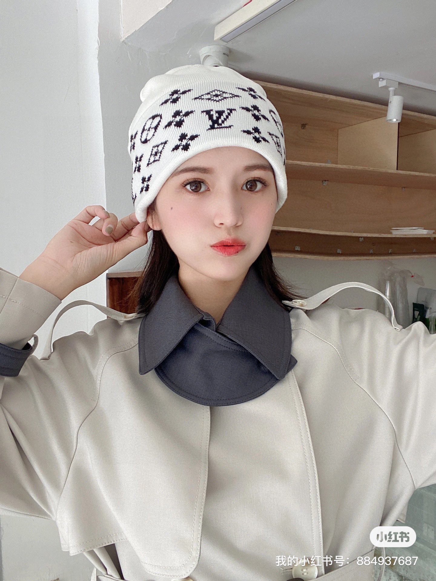 配防尘袋〈对版高品质，认准咯〉路易威登LOUIS VUITTON🎩官方热卖爆款，羊毛针织毛线帽，时尚好品