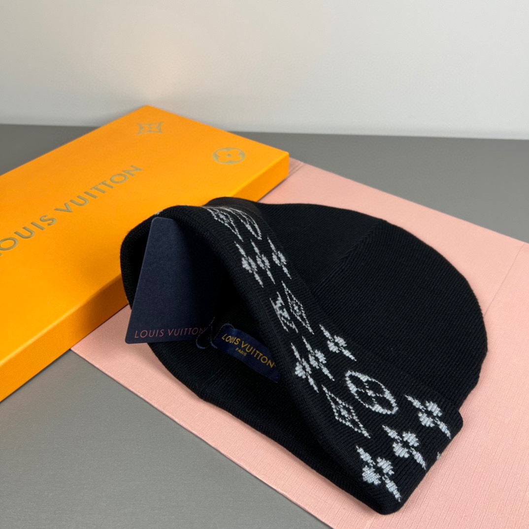 配防尘袋〈对版高品质，认准咯〉路易威登LOUIS VUITTON🎩官方热卖爆款，羊毛针织毛线帽，时尚好品