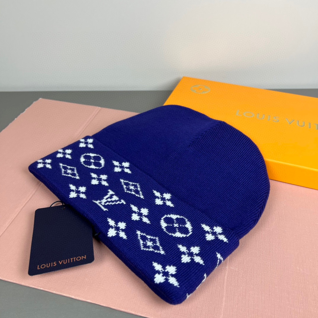 配防尘袋〈对版高品质，认准咯〉路易威登LOUIS VUITTON🎩官方热卖爆款，羊毛针织毛线帽，时尚好品
