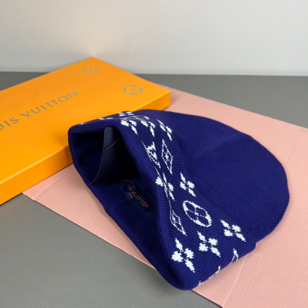配防尘袋〈对版高品质，认准咯〉路易威登LOUIS VUITTON🎩官方热卖爆款，羊毛针织毛线帽，时尚好品