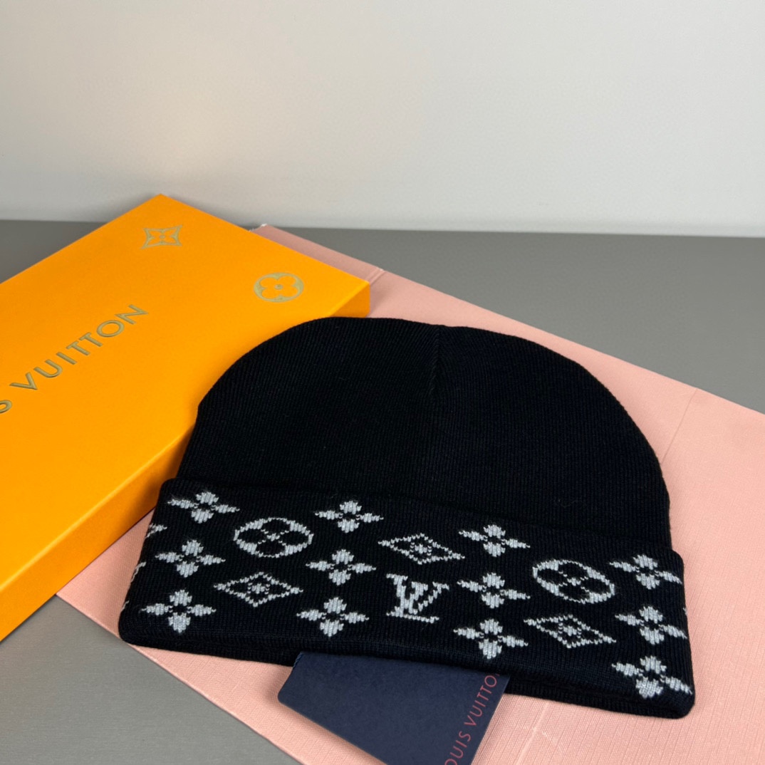 配防尘袋〈对版高品质，认准咯〉路易威登LOUIS VUITTON🎩官方热卖爆款，羊毛针织毛线帽，时尚好品