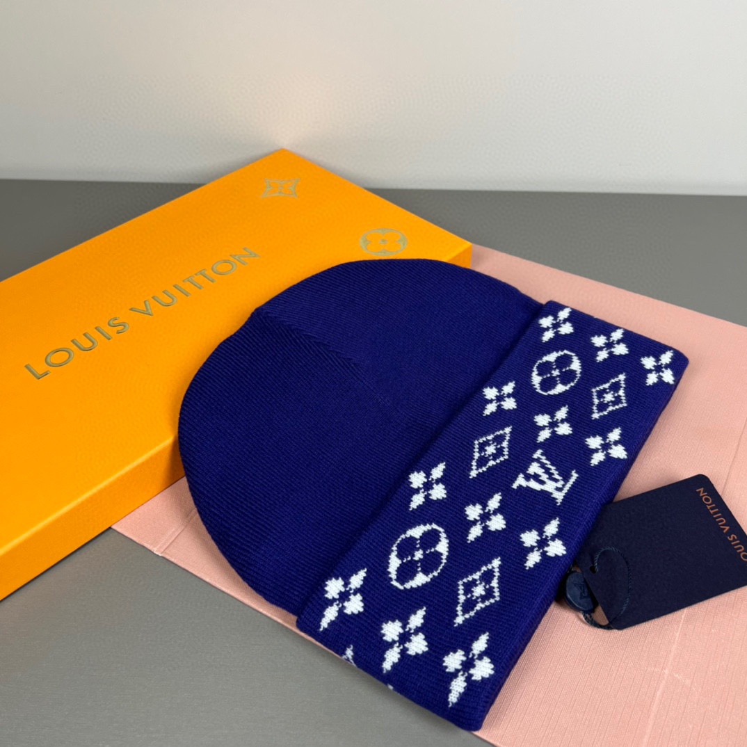 配防尘袋〈对版高品质，认准咯〉路易威登LOUIS VUITTON🎩官方热卖爆款，羊毛针织毛线帽，时尚好品