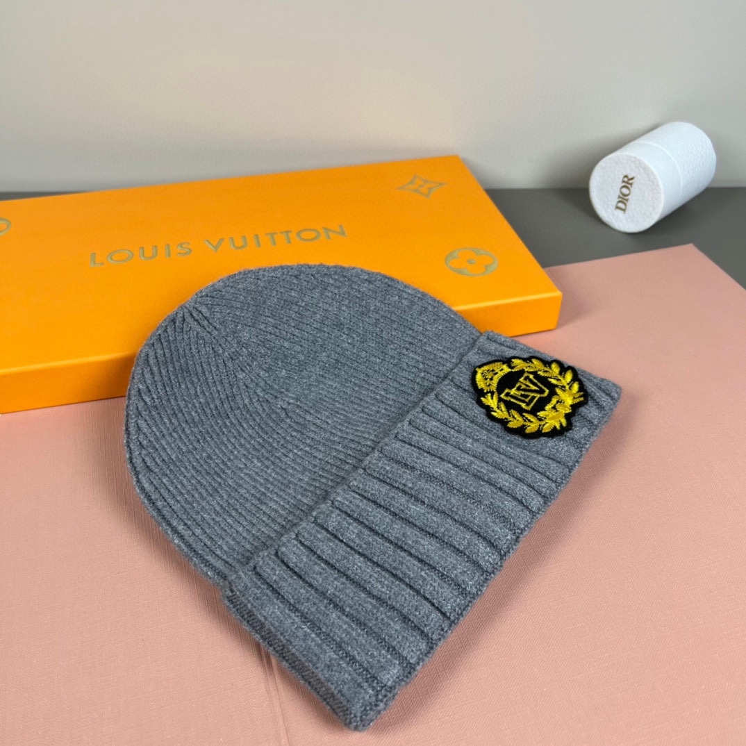 配防尘袋路易威登LOUIS VUITTON🎩官方热卖爆款，羊毛针织毛线帽，时尚好品质高端大气，超柔软！超