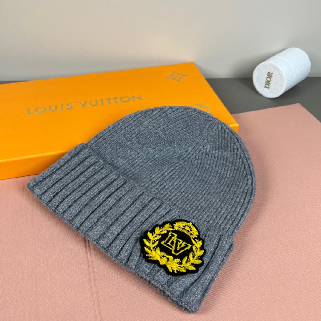 配防尘袋路易威登LOUIS VUITTON🎩官方热卖爆款，羊毛针织毛线帽，时尚好品质高端大气，超柔软！超