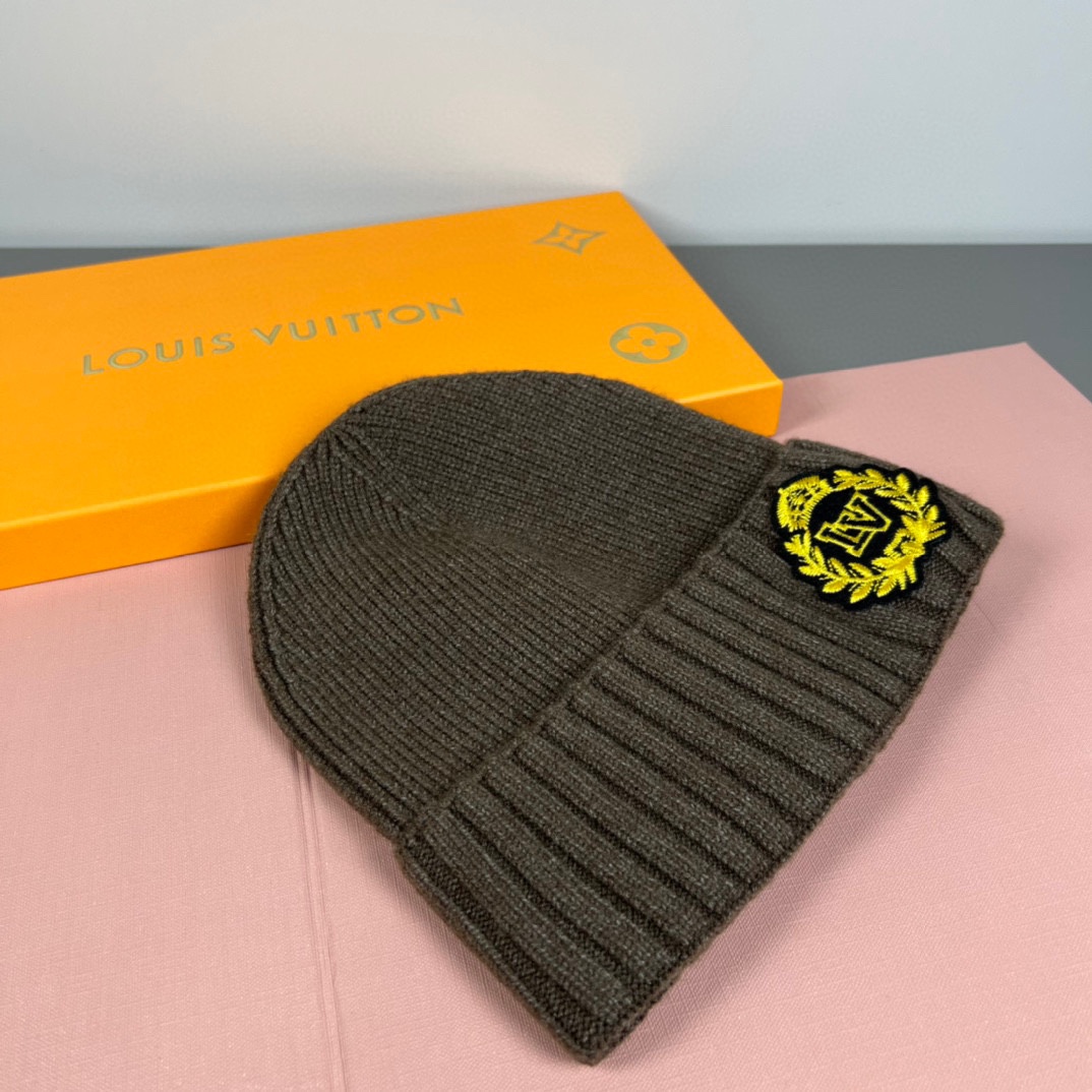 配防尘袋路易威登LOUIS VUITTON🎩官方热卖爆款，羊毛针织毛线帽，时尚好品质高端大气，超柔软！超