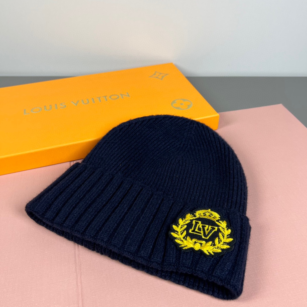 配防尘袋路易威登LOUIS VUITTON🎩官方热卖爆款，羊毛针织毛线帽，时尚好品质高端大气，超柔软！超