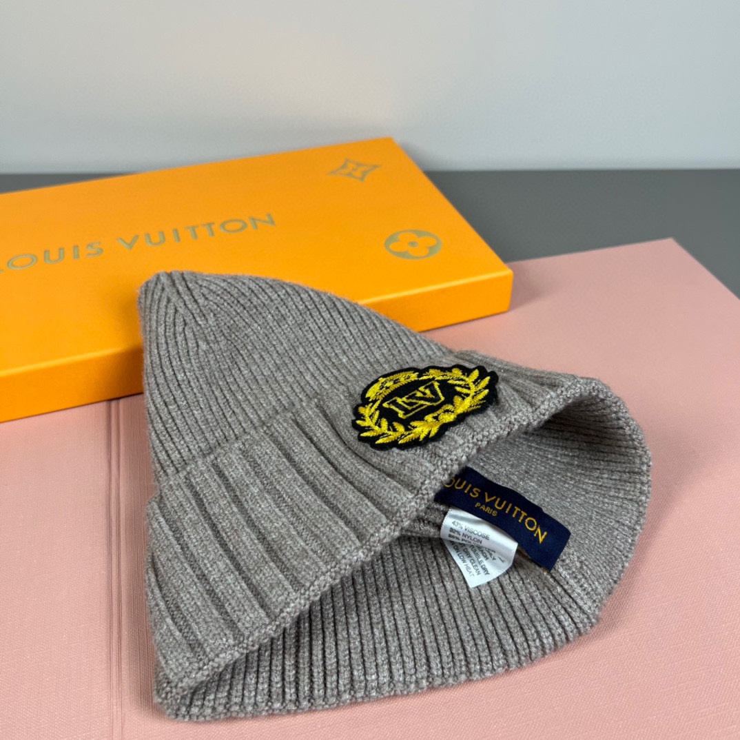 配防尘袋路易威登LOUIS VUITTON🎩官方热卖爆款，羊毛针织毛线帽，时尚好品质高端大气，超柔软！超