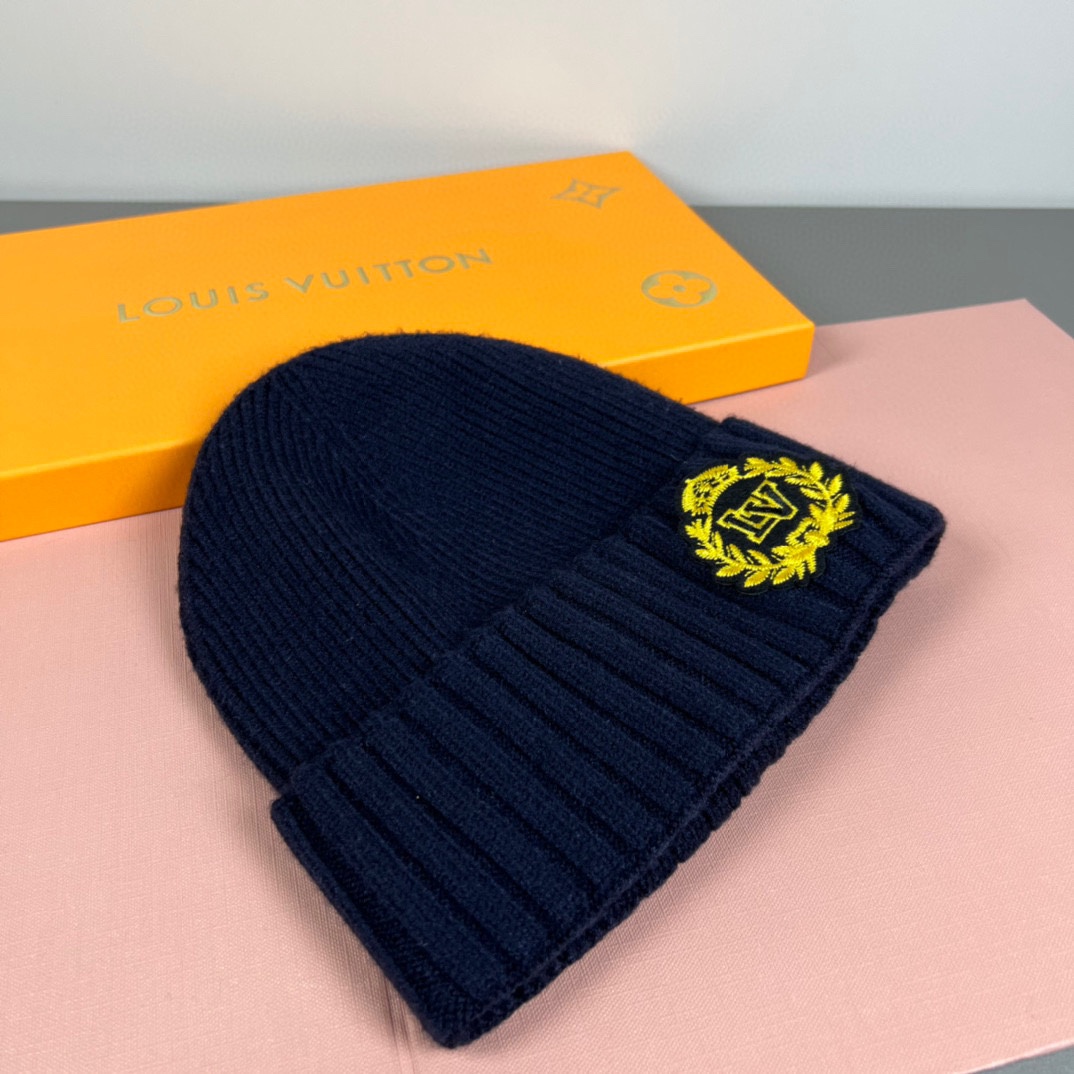 配防尘袋路易威登LOUIS VUITTON🎩官方热卖爆款，羊毛针织毛线帽，时尚好品质高端大气，超柔软！超