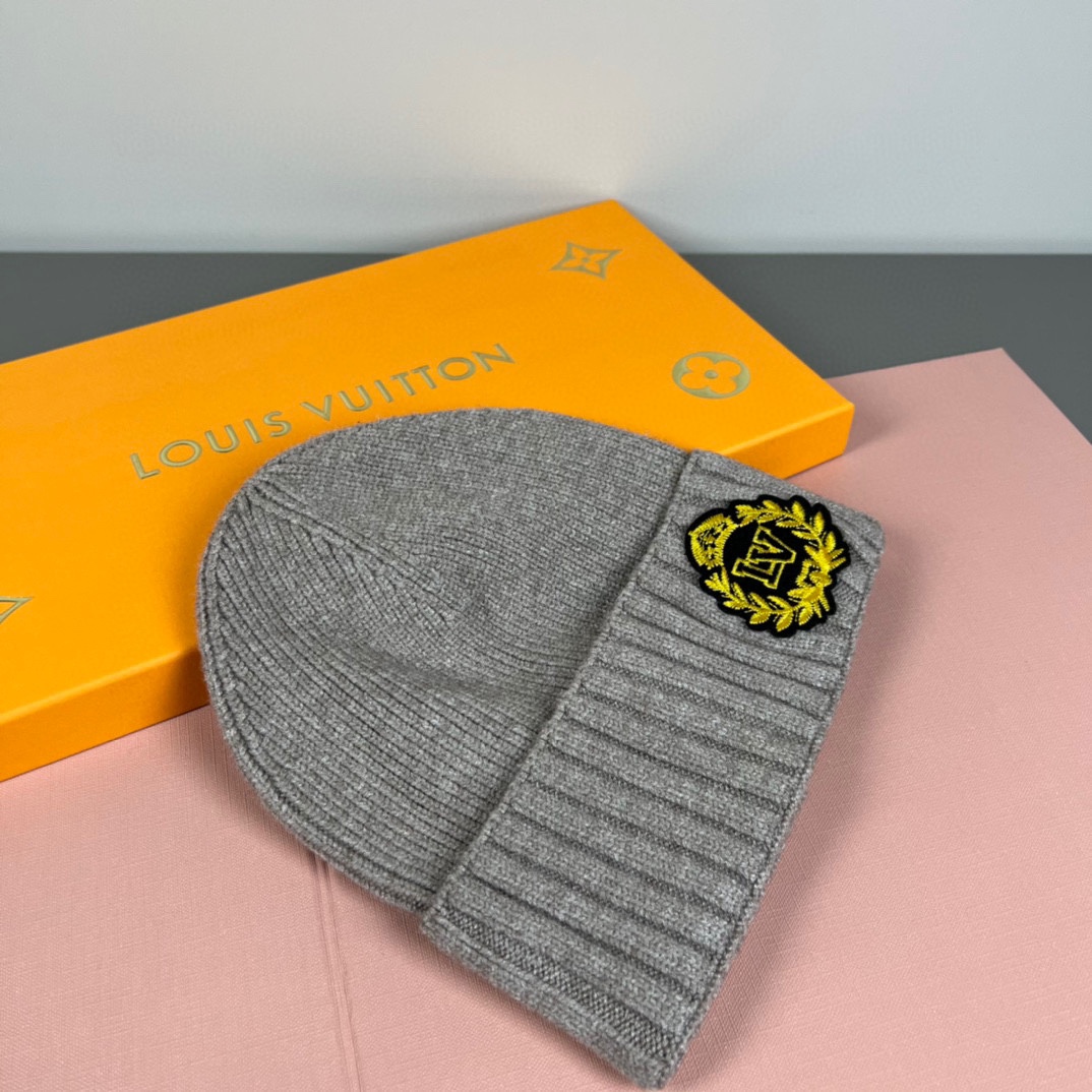 配防尘袋路易威登LOUIS VUITTON🎩官方热卖爆款，羊毛针织毛线帽，时尚好品质高端大气，超柔软！超