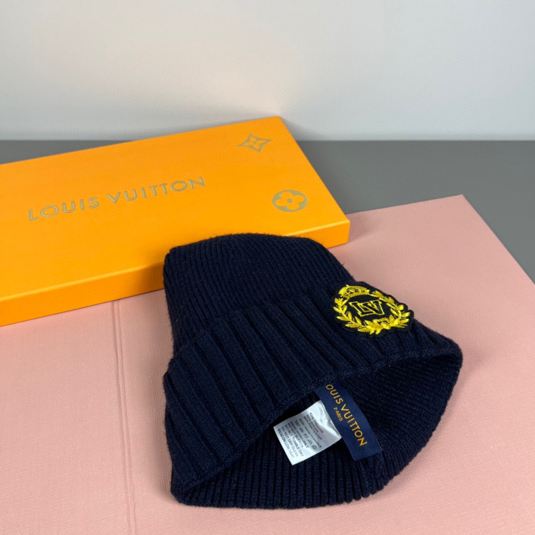 配防尘袋路易威登LOUIS VUITTON🎩官方热卖爆款，羊毛针织毛线帽，时尚好品质高端大气，超柔软！超
