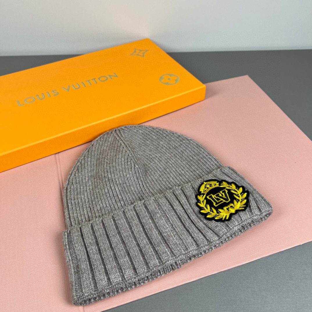 配防尘袋路易威登LOUIS VUITTON🎩官方热卖爆款，羊毛针织毛线帽，时尚好品质高端大气，超柔软！超