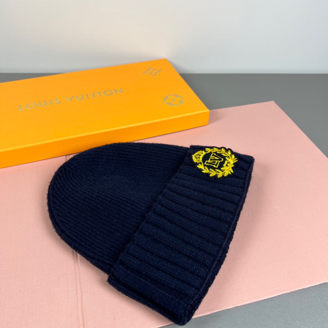 配防尘袋路易威登LOUIS VUITTON🎩官方热卖爆款，羊毛针织毛线帽，时尚好品质高端大气，超柔软！超