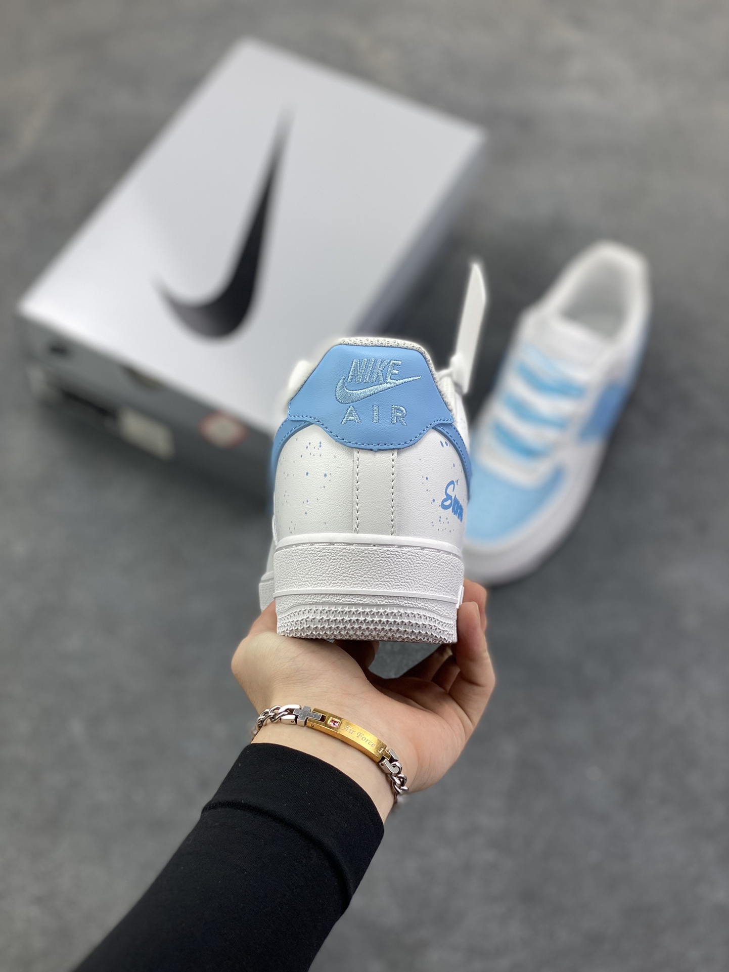 图片[4]-Nike Air Force 1 Low’07 夏末 空军一号低帮休闲板鞋 定制皮料 原厂3D打印 定制鞋盒 原楦原纸板 纯正空军版型 内置全掌气垫 货号：ZH0316-117 尺码：36 36.5 37.5 38 38.5 39 40 40.5 41 42 42.5 43 44 44.5 45-选品中心