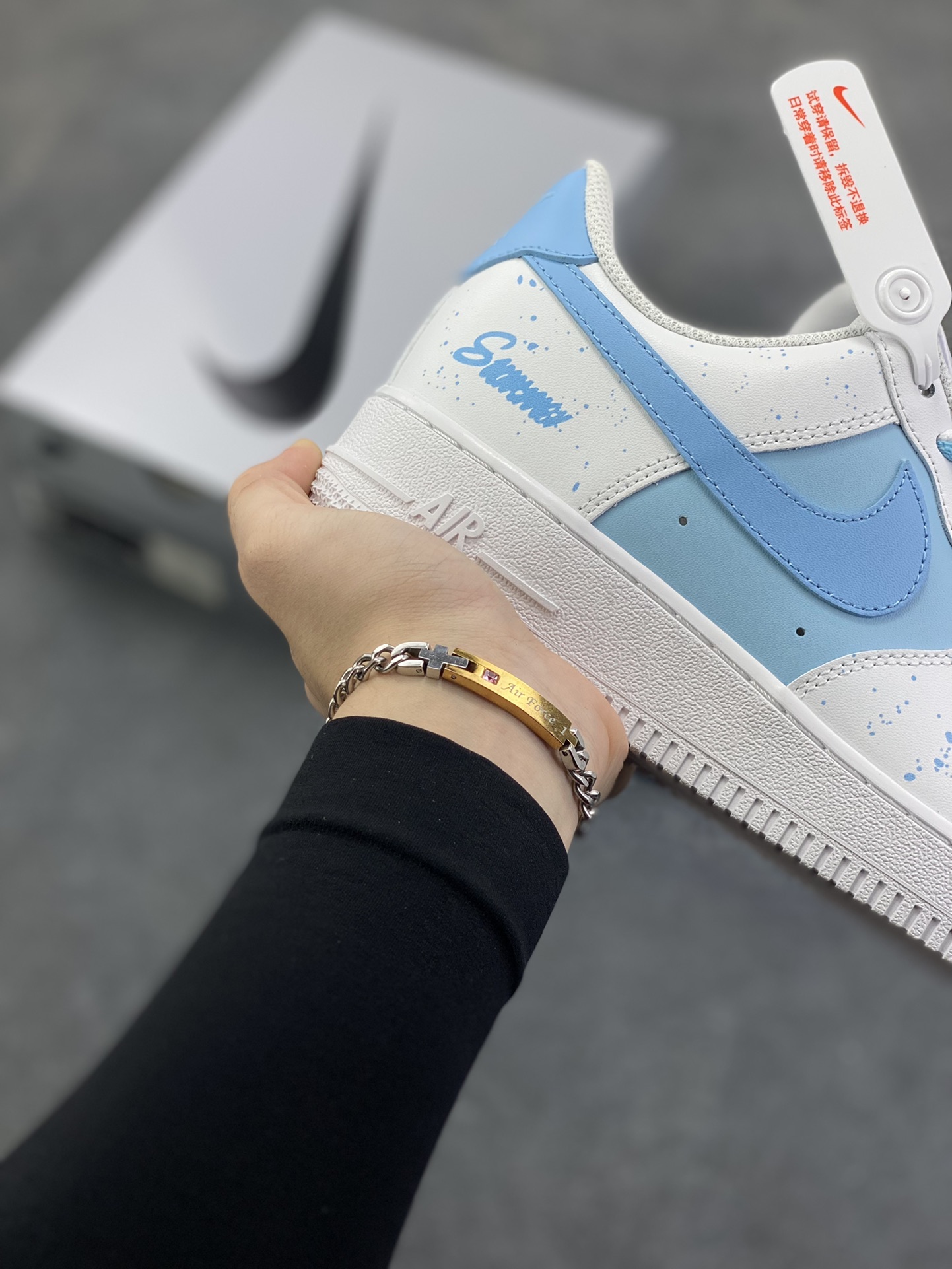 图片[6]-Nike Air Force 1 Low’07 夏末 空军一号低帮休闲板鞋 定制皮料 原厂3D打印 定制鞋盒 原楦原纸板 纯正空军版型 内置全掌气垫 货号：ZH0316-117 尺码：36 36.5 37.5 38 38.5 39 40 40.5 41 42 42.5 43 44 44.5 45-选品中心