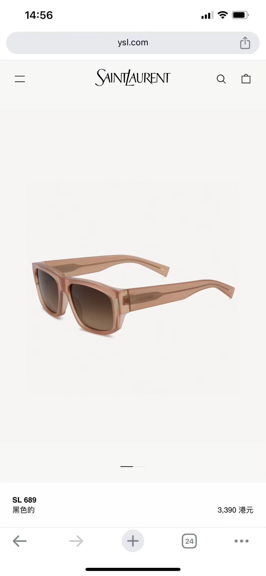 ‼️ 官网图 𝐒𝐀𝐈𝐍𝐓 SAINT LAURENTMOD：SL689 一体式鼻托· 铰链处嵌入五金配件