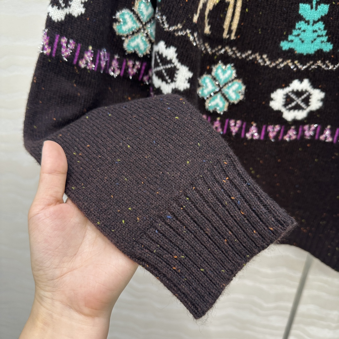 爆单推荐，原单品质，25N Coconeige滑雪系列毛衣！非常有冬日氛围感圣诞🎄费尔岛勾花图案，经典圆