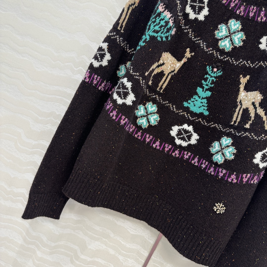 爆单推荐，原单品质，25N Coconeige滑雪系列毛衣！非常有冬日氛围感圣诞🎄费尔岛勾花图案，经典圆