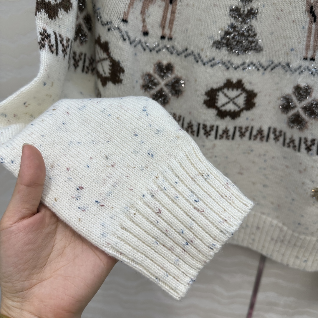 爆单推荐，原单品质，25N Coconeige滑雪系列毛衣！非常有冬日氛围感圣诞🎄费尔岛勾花图案，经典圆