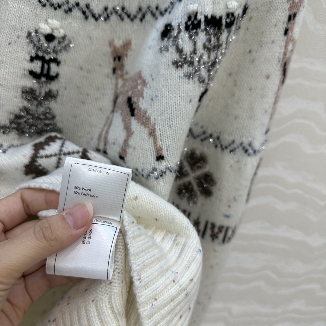 爆单推荐，原单品质，25N Coconeige滑雪系列毛衣！非常有冬日氛围感圣诞🎄费尔岛勾花图案，经典圆