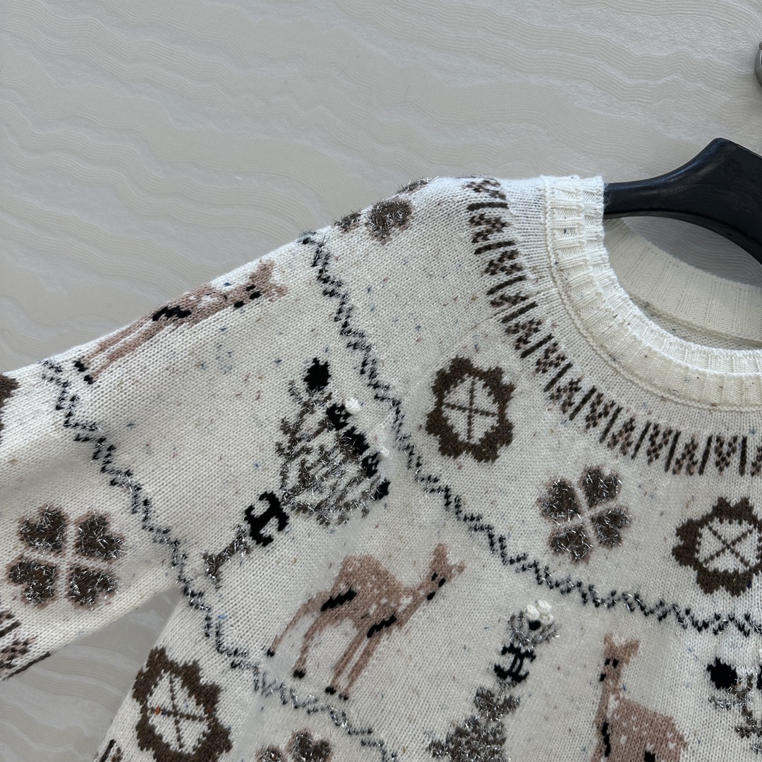 爆单推荐，原单品质，25N Coconeige滑雪系列毛衣！非常有冬日氛围感圣诞🎄费尔岛勾花图案，经典圆