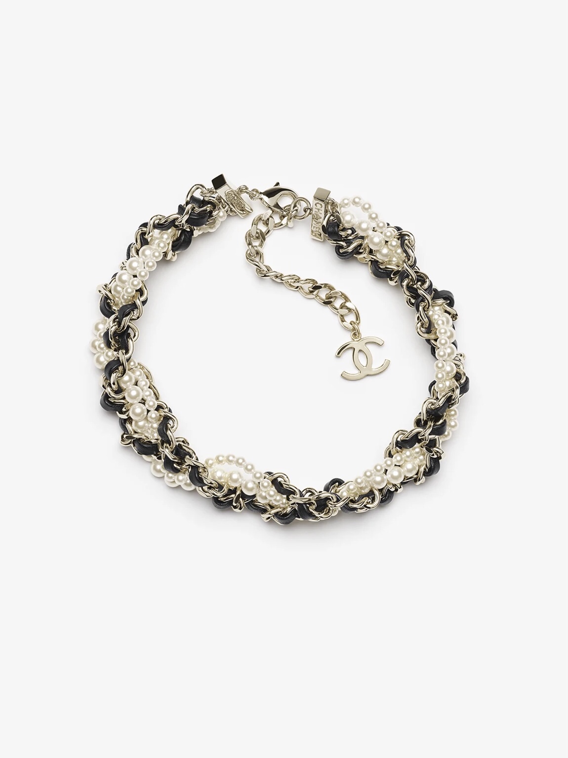 NO:723009,Ch@nel25K heavy industry leather pearl braided choker choker, Chanel necklace, chanel, necklace19860909Ch@nel25K重工穿皮珍珠编织颈链choker,香奈儿项链,chanel,necklace,Jewelry