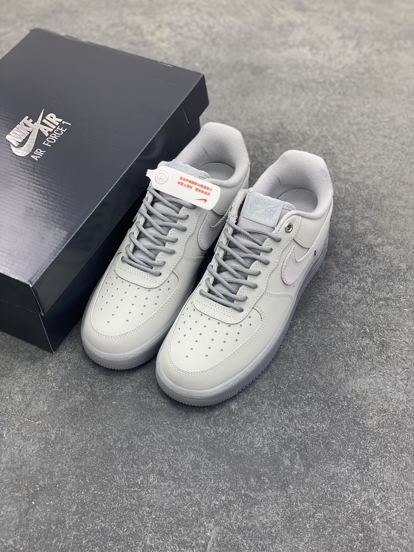 图片[8]-Nike Air Force 1 Low 灰水晶底 空军一号低帮运动休闲板鞋 原楦头原纸板 打造纯正空军版型 专注外贸渠道 全掌内置蜂窝气垫 原盒配件 原厂中底钢印、拉帮完美 货号：CJ9179-002 尺码：36 36.5 37.5 38 38.5 39 40 40.5 41 42 42.5 43 44 44.5 45-选品中心