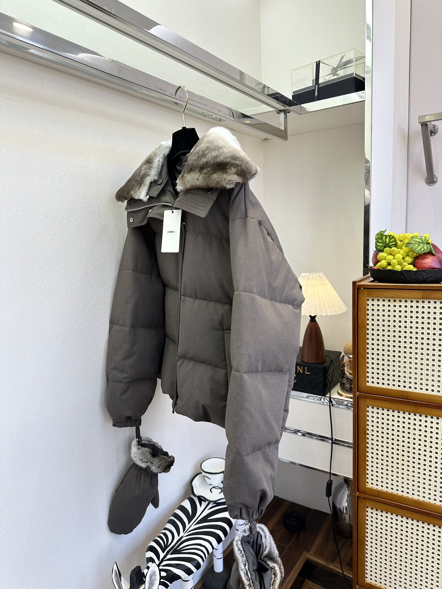 Women's Winter Goose Down Coat with Detachable Faux Fur Collar 10 i1762506579 3408 8