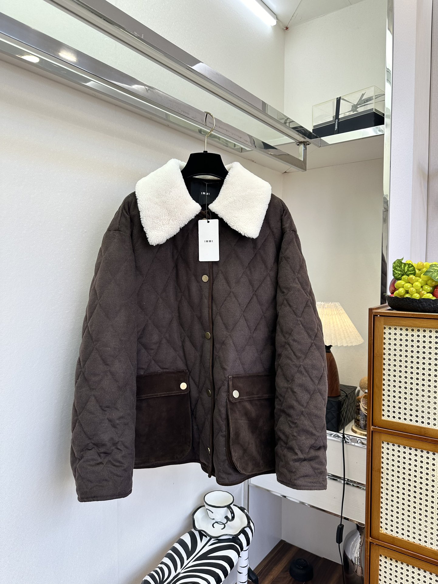 Women’s Winter Wool Coat – Soft, Warm, Merino Fur Collar – Cozy & Stylish