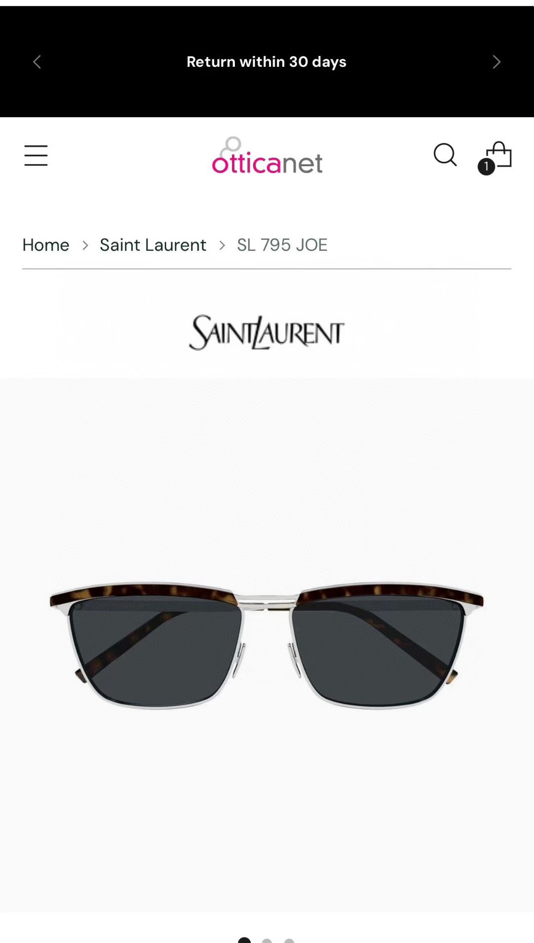 ‼️ 官网图 SAINT LAUREN*💫💫💫MODEL：SL 795JOE💫💫💫SIZE：57口15-