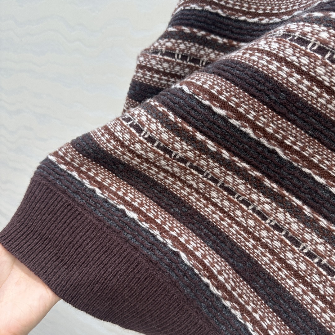 高端原单品质❤️浓郁美式风，费尔岛圆领毛衣，满满的北欧度假风🎀复古定位色彩编织！拥抱冬日阳光的温暖💞气质