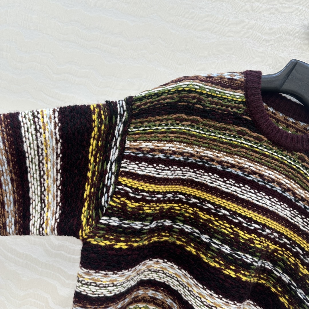 高端原单品质❤️浓郁美式风，费尔岛圆领毛衣，满满的北欧度假风🎀复古定位色彩编织！拥抱冬日阳光的温暖💞气质