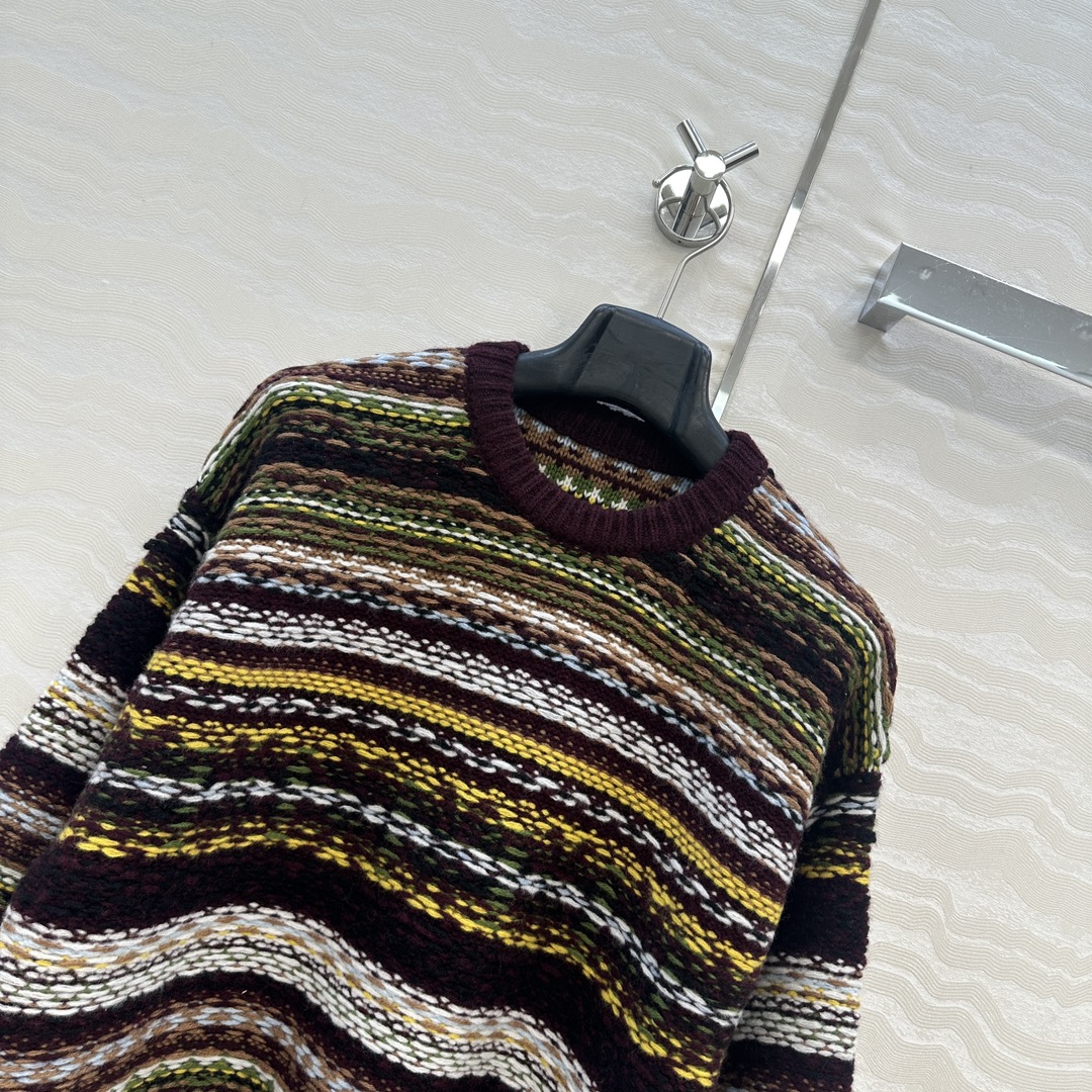 高端原单品质❤️浓郁美式风，费尔岛圆领毛衣，满满的北欧度假风🎀复古定位色彩编织！拥抱冬日阳光的温暖💞气质