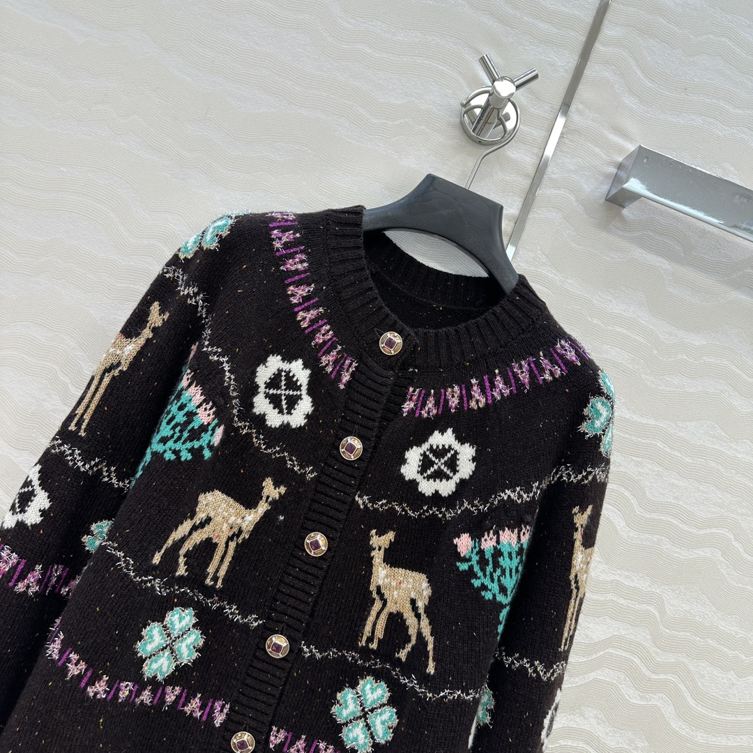 爆单推荐，原单品质，25N Coconeige滑雪系列开衫外套。非常有冬日氛围感圣诞🎄费尔岛勾花图案，经