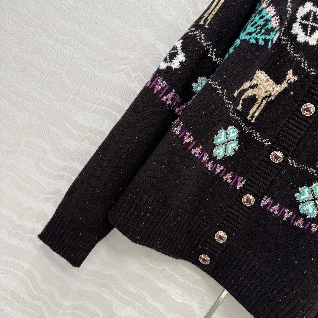 爆单推荐，原单品质，25N Coconeige滑雪系列开衫外套。非常有冬日氛围感圣诞🎄费尔岛勾花图案，经