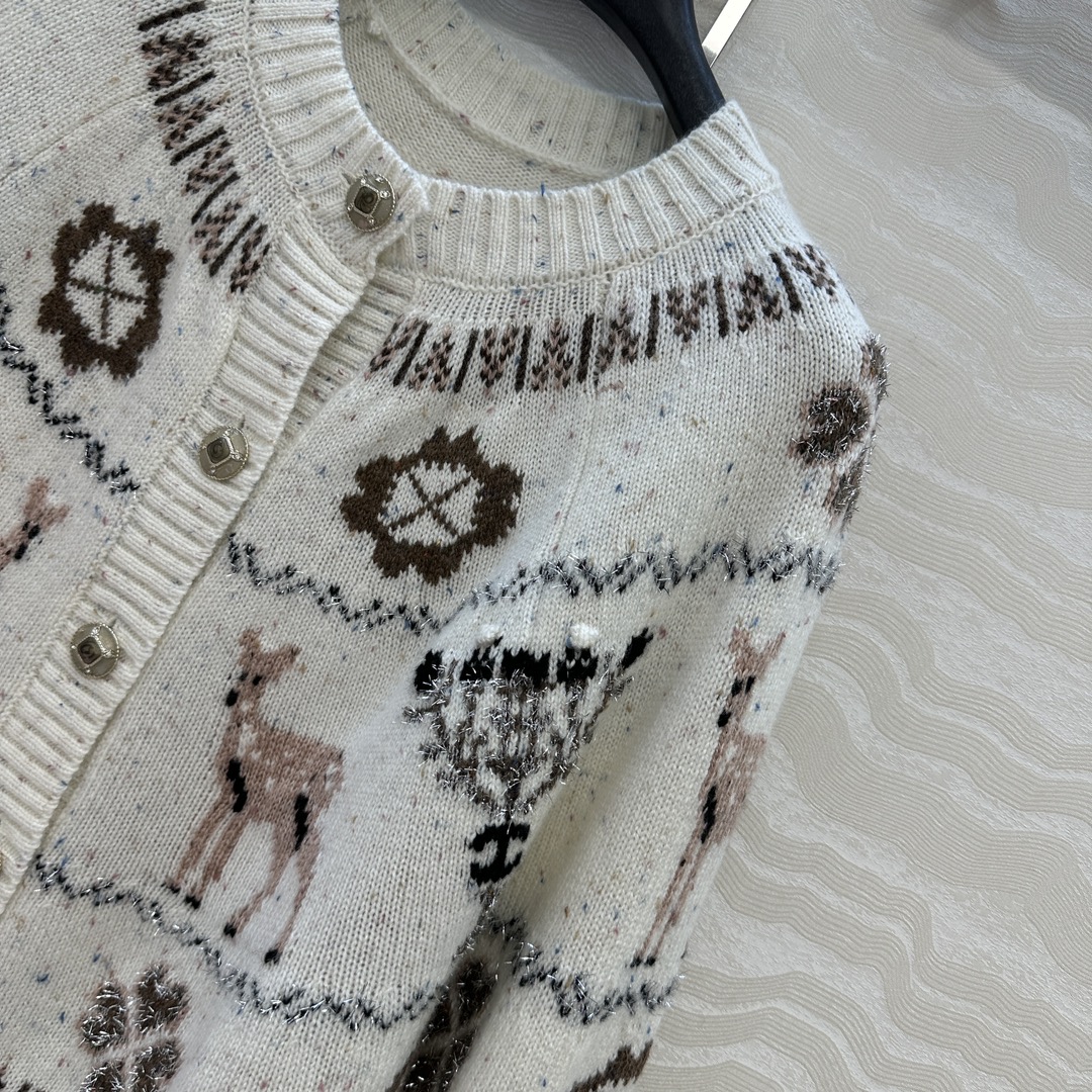 爆单推荐，原单品质，25N Coconeige滑雪系列开衫外套。非常有冬日氛围感圣诞🎄费尔岛勾花图案，经