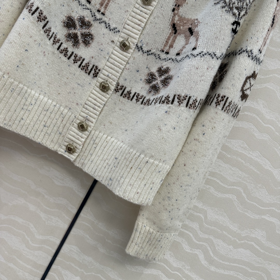 爆单推荐，原单品质，25N Coconeige滑雪系列开衫外套。非常有冬日氛围感圣诞🎄费尔岛勾花图案，经