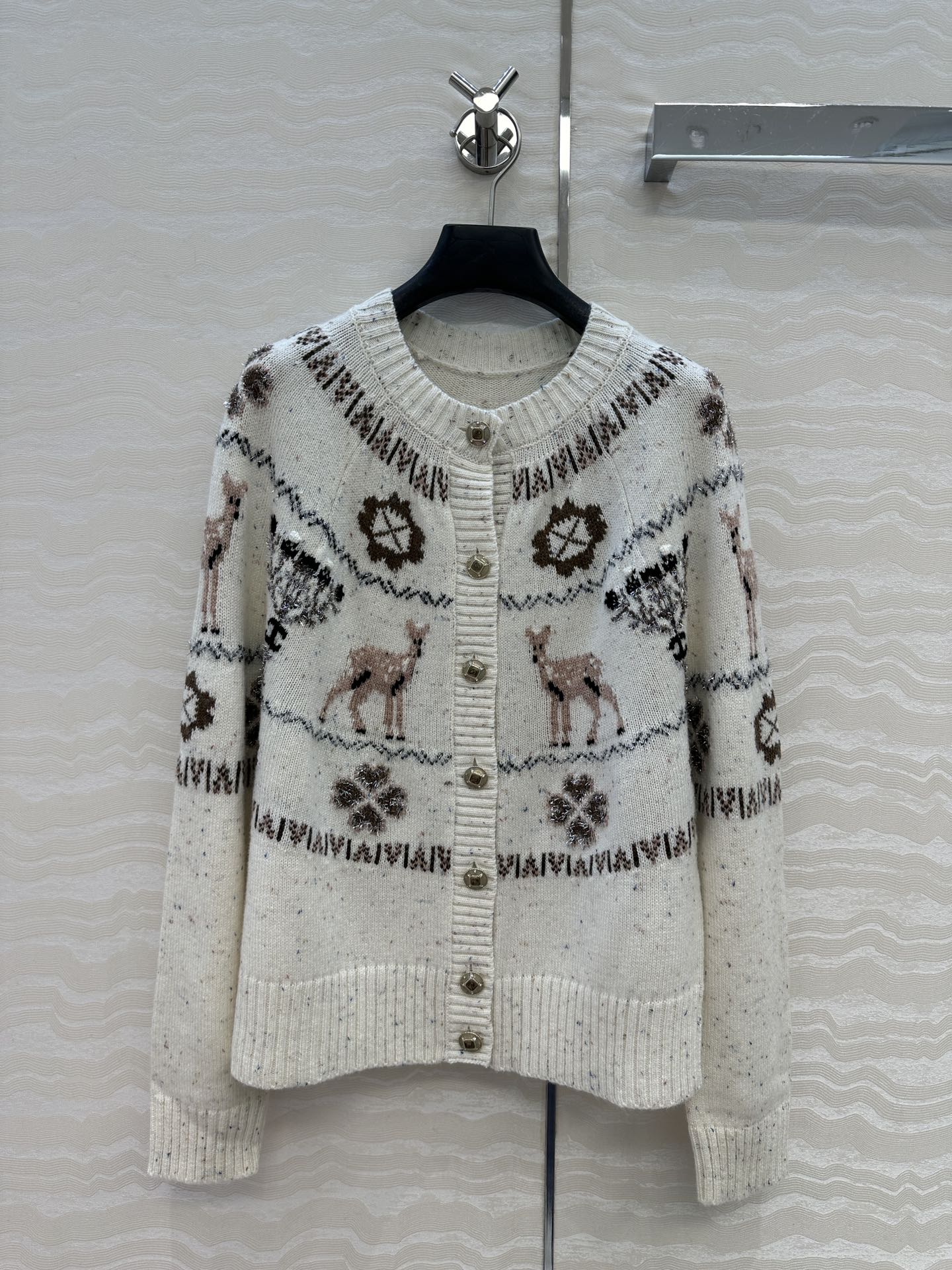 爆单推荐，原单品质，25N Coconeige滑雪系列开衫外套。非常有冬日氛围感圣诞🎄费尔岛勾花图案，经