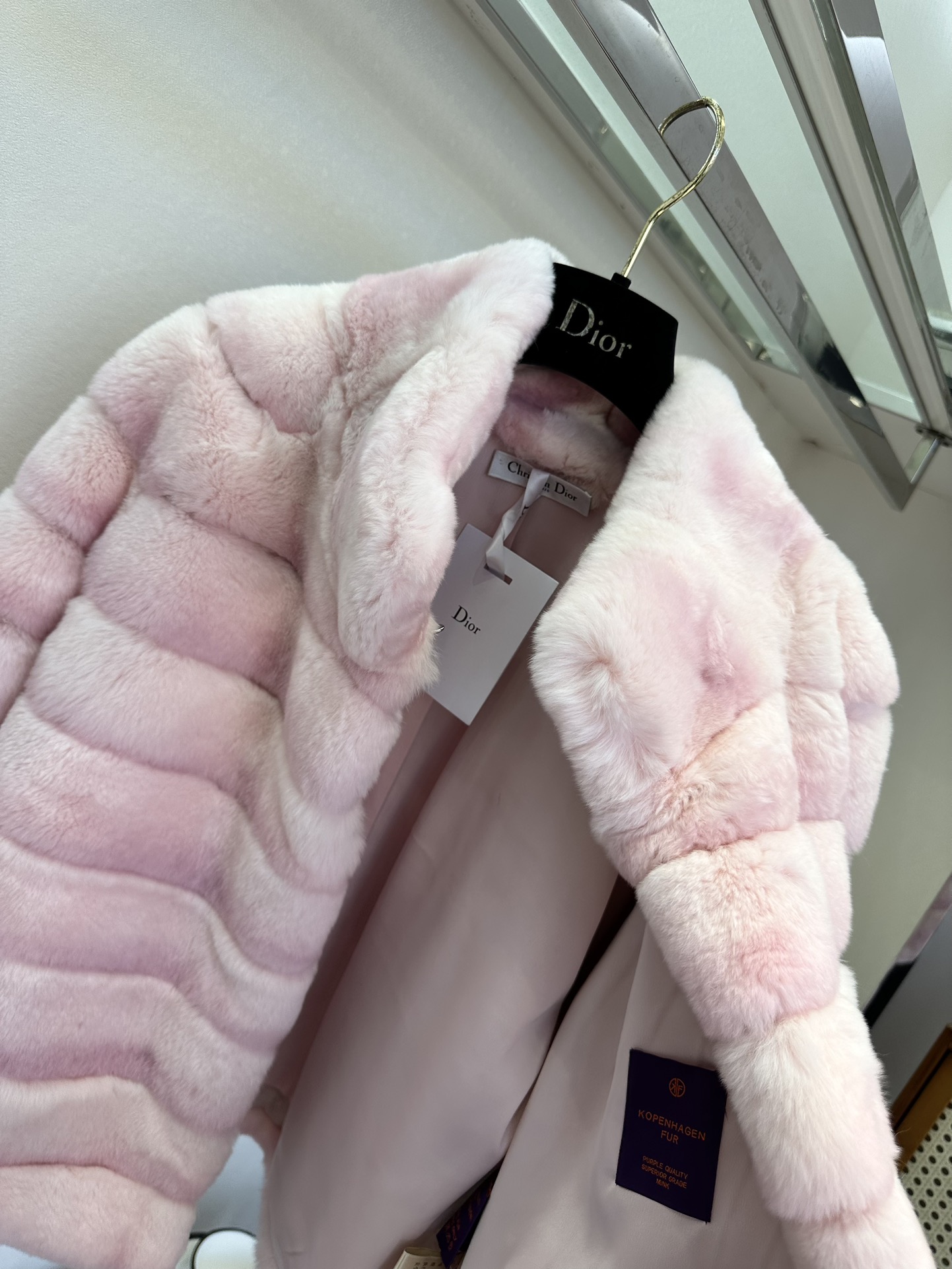 Luxury Rabbit Fur High Neck Sweater - Exquisite Soft Pink Tones, Limited Edition 10 i1762783156 1360 8