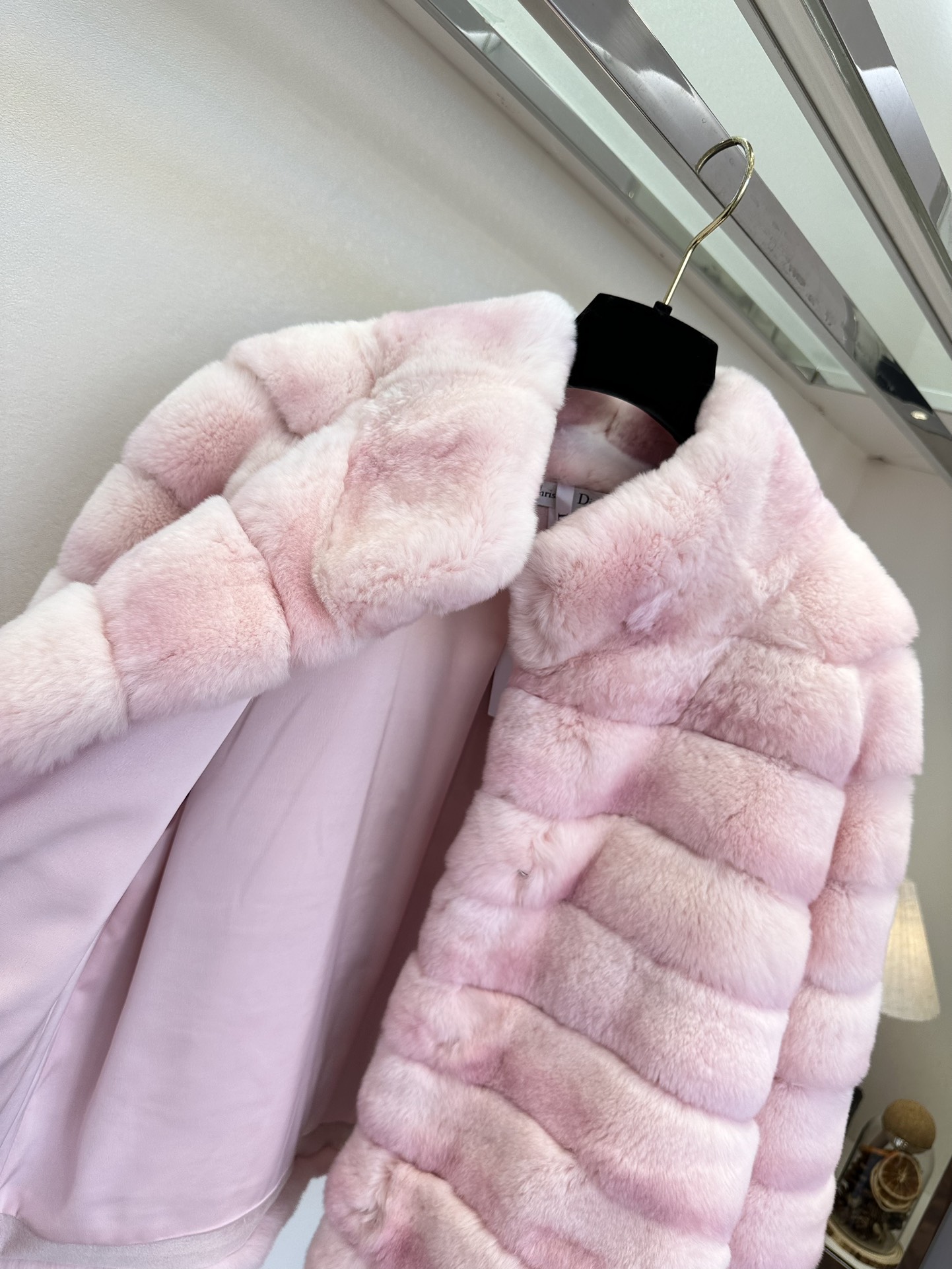 Luxury Rabbit Fur High Neck Sweater - Exquisite Soft Pink Tones, Limited Edition 7 i1762783156 2983 5