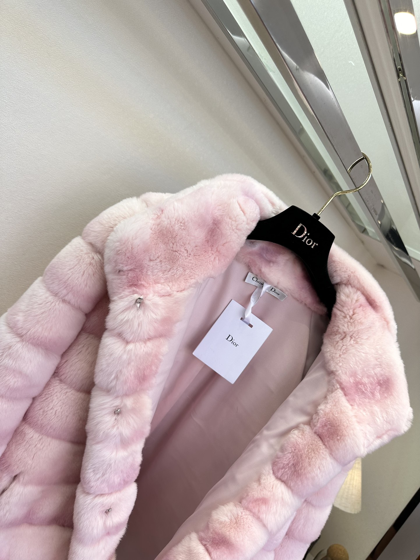 Luxury Rabbit Fur High Neck Sweater - Exquisite Soft Pink Tones, Limited Edition 8 i1762783156 5397 6