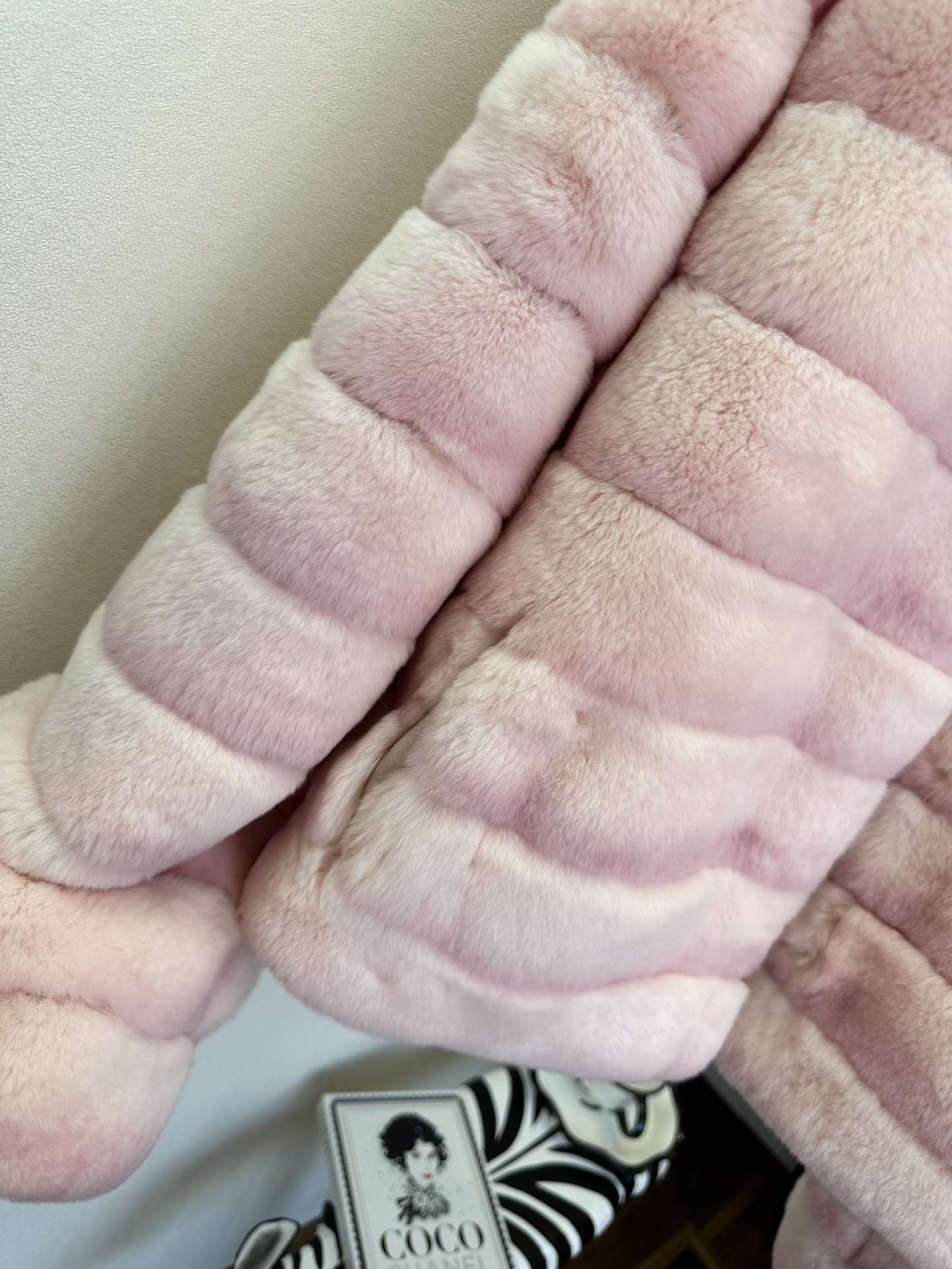 Luxury Rabbit Fur High Neck Sweater - Exquisite Soft Pink Tones, Limited Edition 6 i1762783156 5440 4