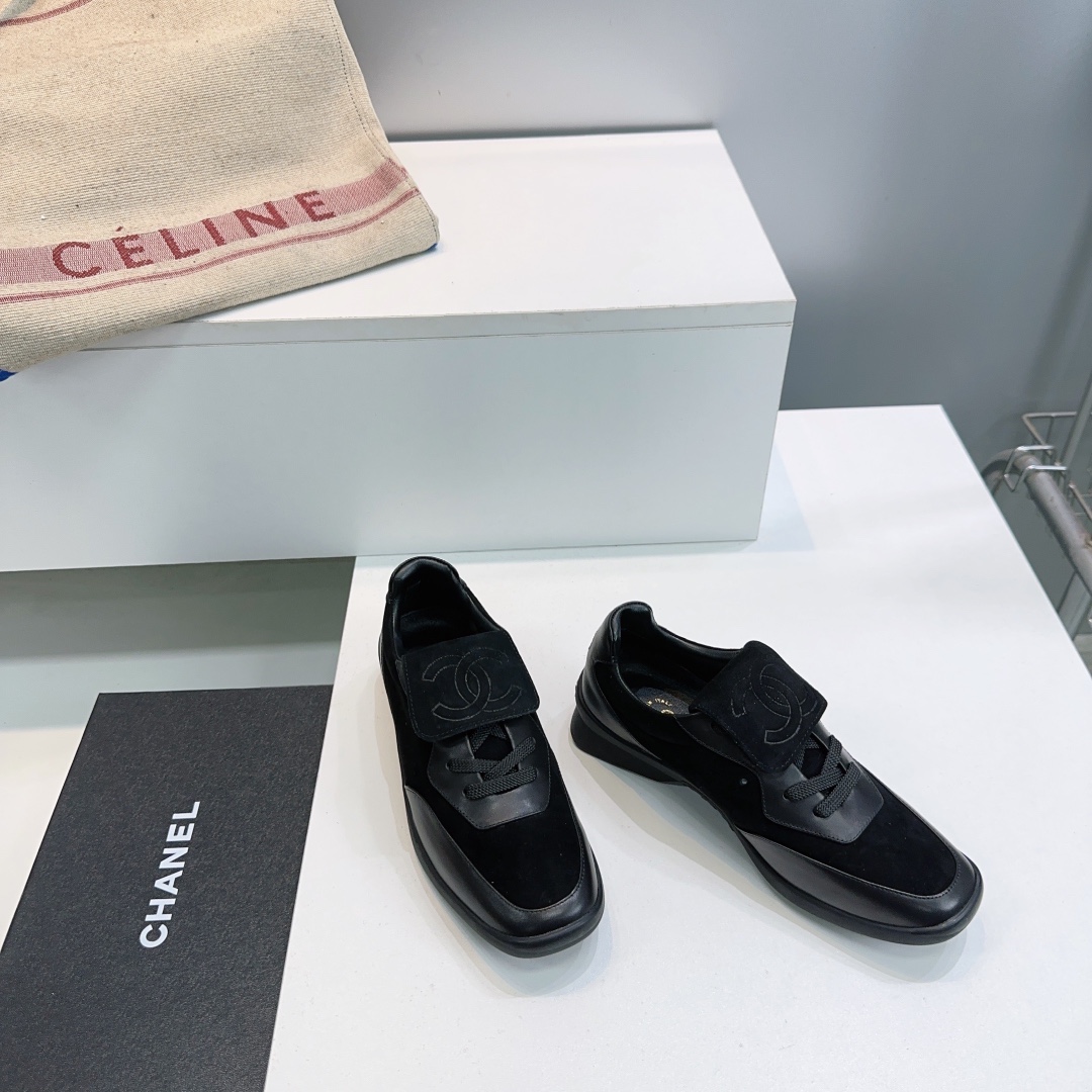 🔥Chanel 26 zapatillas de deporte clásicas de mediados de siglo de primavera y verano con doble C, zapatos casuales con…