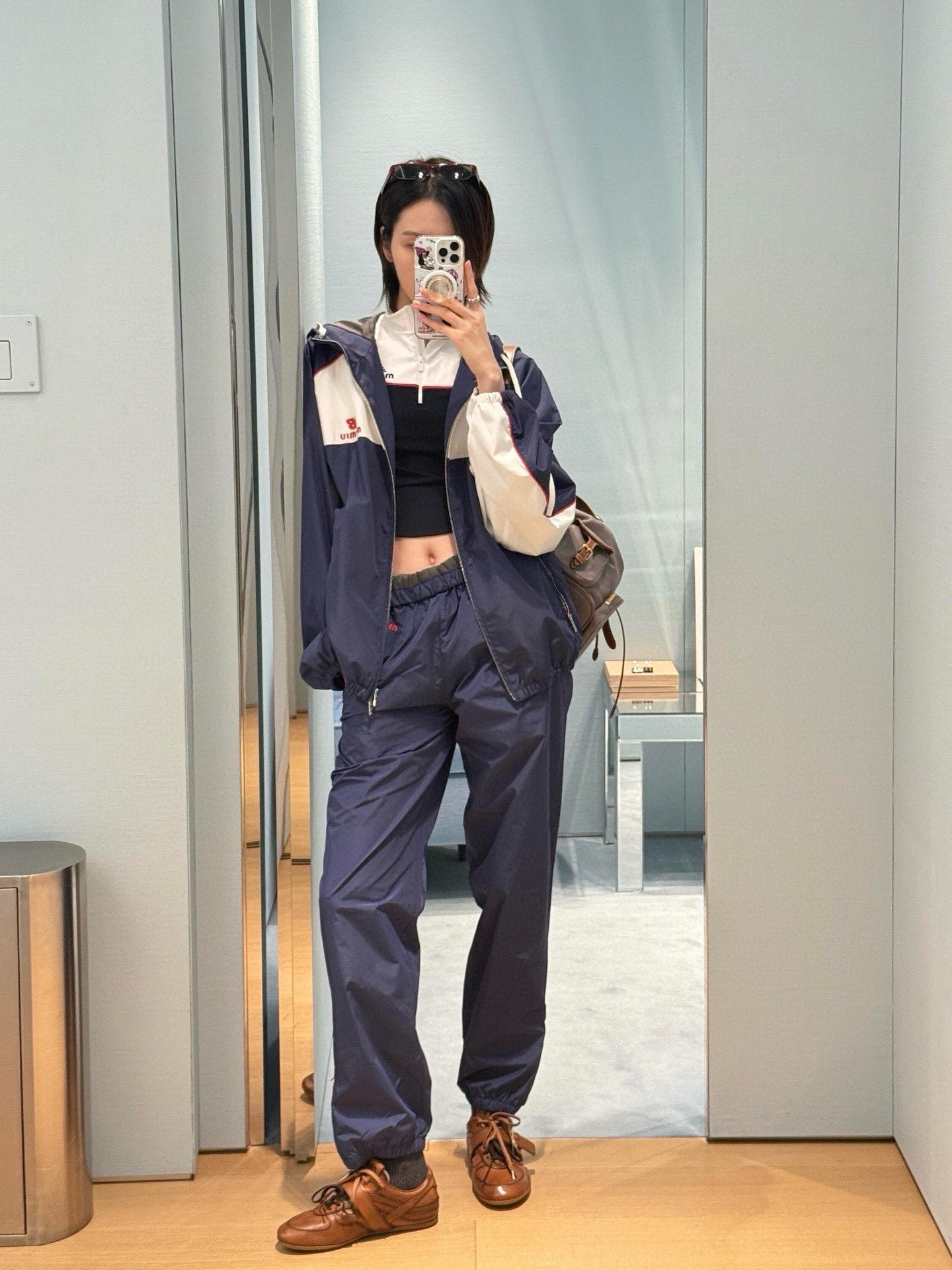 Miu Miu x New Balance Retro Track Pants – Navy Blue, Women’s Size S/M/L