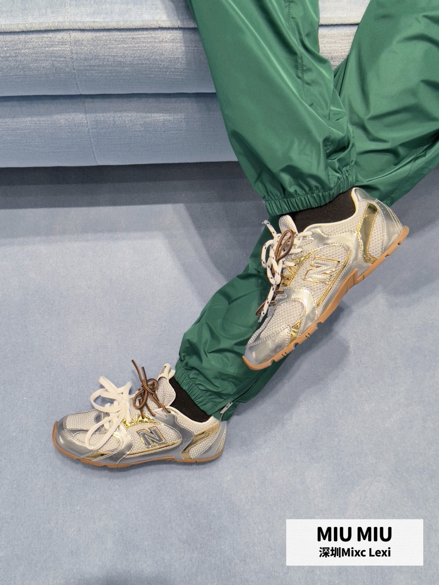 Miu Miu x New Balance Retro Track Pants - Navy Nylon, Designer Collaboration 4 i1762858822 1166 2