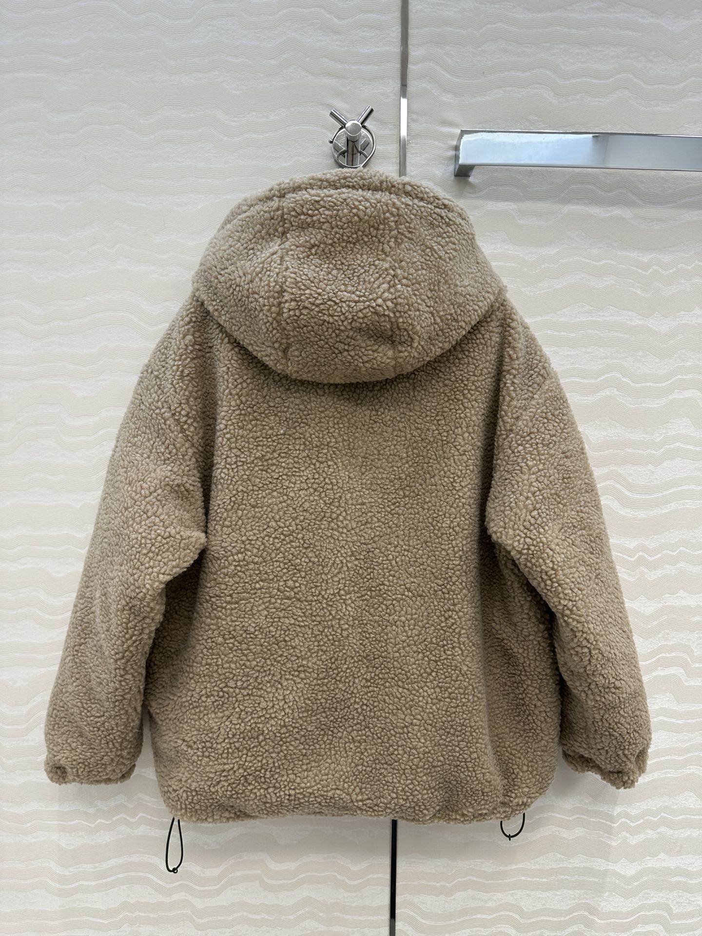 爆单推荐❤️原单品质miu色少女穿搭！泰迪熊🧸连帽棉服外套！可可爱爱的羊羔绒🐑连帽拉链拼接记忆丝夹棉内胆